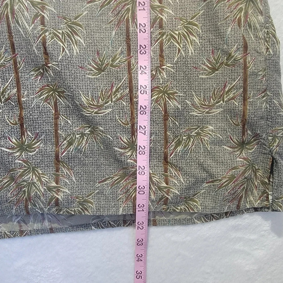 Michael Thomas Ltd Egyptian Nile Cotton Shirt Tan Cream Bamboo Collared Size XXL - Picture 10 of 10